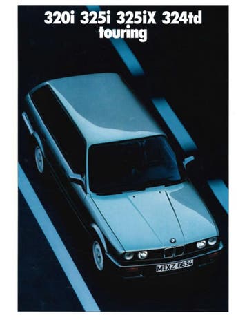 1987 BMW 3 SERIE TOURING BROCHURE ENGELS, Boeken, Ophalen of Verzenden, Nieuw