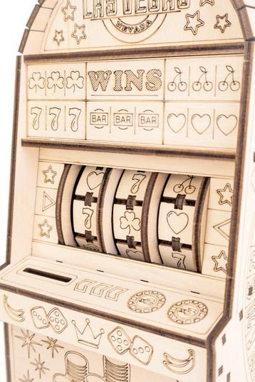 Eco Wood Art One-Armed Bandit 3D Mechanische Jackpot Mode..., Verzenden, Nieuw