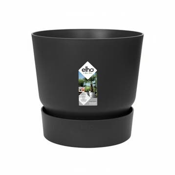 Elho Greenville Rond 40 Bloempot Living Black | Retourdeal, Verzenden, Nieuw
