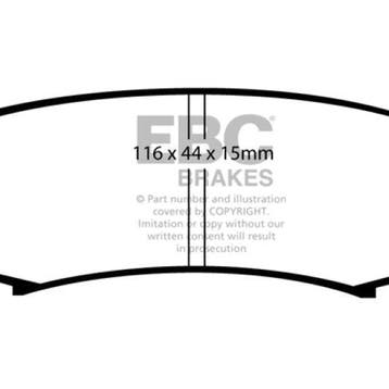 EBC 10+ Lexus GX460 4.6 Greenstuff Rear Brake Pads, Ophalen of Verzenden, Nieuw