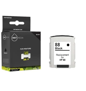 Geschikt HP 88 XL C9396AE inktcartridge zwart hoge, Nieuw, Cartridge, Inktmedia