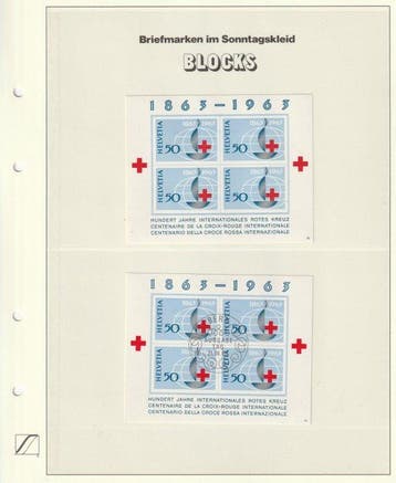Zwitserland 1963/2018 - Collectie blokuitgiften in dikke, Gestempeld