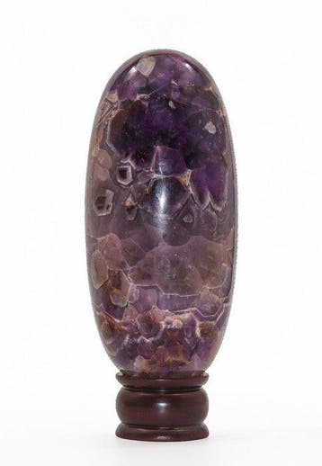 Indrukwekkende Dream Amethyst Lingamkristal van 185 mm –