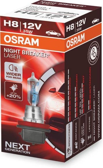 H8 Osram Night Breaker Laser 64212NL-HCB, Ophalen of Verzenden, Zo goed als nieuw