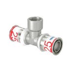 Uponor S-Press Plus perskoppeling Ø25x1/2x25 T-stuk - binne, Verzenden, Nieuw