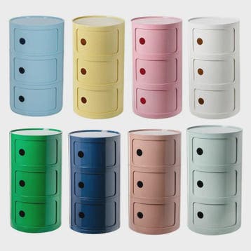 Moderne Ronde Nachtkastje - Minimalistisch Plastic Bijzetkas, Verzenden, Nieuw