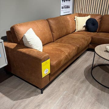 Hoekbank Creon Bruin - Profijt Meubel, Huis en Inrichting, Banken | Bankstellen, Hoekbank, Nieuw, 75 tot 100 cm, Ophalen of Verzenden