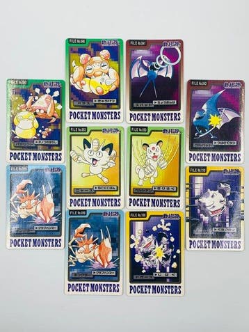 Pokémon - 8 Card - Japanese Vintage Lot 1990s Bandai, Nieuw