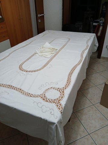 artigianato italiano - Tafelkleed (13) - 240 cm - 166 cm -, Antiek en Kunst