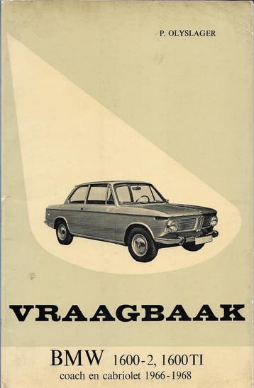 Vraagbaak BMW 1600-2, 1600TI coach en cabriolet, 1966-1968, Verzenden