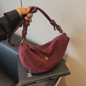 Trendy Kunstsuède Schoudertas Dames - Onderarm & Crossbody T, Verzenden, Nieuw