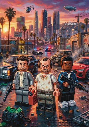 ANDSAL - GTA V - LEGO World Trevor - Franklin & Michael, Nieuw