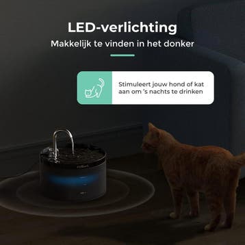 Cellavi R3A-X - Draadloze RVS Drinkfontein Kat met Sensor -, Ophalen of Verzenden, Zo goed als nieuw