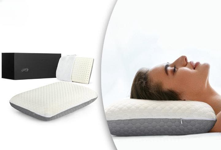 2dekans | Antibacterieel Dual Memory Foam Hoofdkussen -, Huis en Inrichting, Slaapkamer | Beddengoed, Zo goed als nieuw, Ophalen of Verzenden