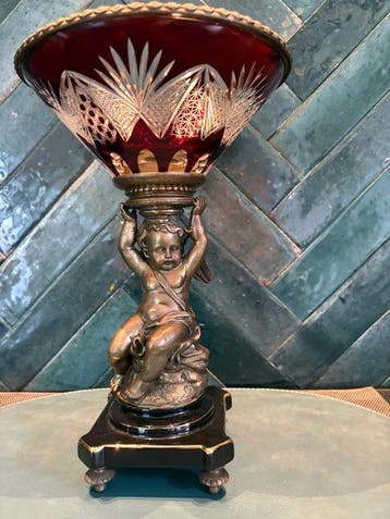 Wong-Lee - sculptuur, Pronkstuk Vintage - 30 cm - Brons,