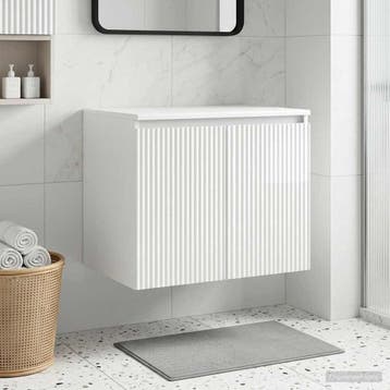 vidaXL Wand Gemonteerde Badkamerkast Hoogglans Wit 62,5 x, Verzenden, Nieuw