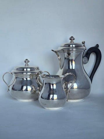Christofle - Koffiepot (3) - Albi - zilverachtig metaal