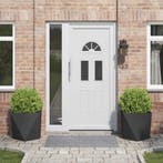 vidaXL Plantenbak 2 pcs Zwart 50 x 50 x 50 cm Staal, Verzenden, Minder dan 60 cm, Nieuw, Metaal