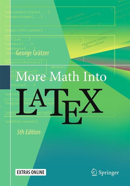 More Math Into LaTeX - Gr Tzer 9783319237954, Boeken, Taal | Engels, Zo goed als nieuw, Verzenden