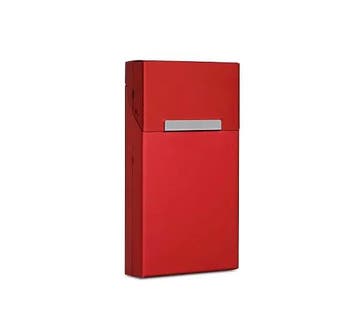 Aluminium Small 100's sigarettendoosje - Rood, Verzenden, Nieuw, Tabaksdoos of Verpakking