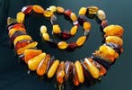 Amber Unieke vintage natuurlijke Baltische amberketting- 32