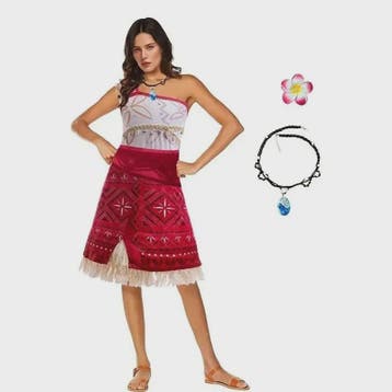 Moana Kostuum Jurk Dames - Ocean Adventure Cosplay Outfit, Verzenden, Nieuw