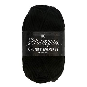 Scheepjes Chunky Monkey 100g - 1002 Black, Verzenden, Nieuw