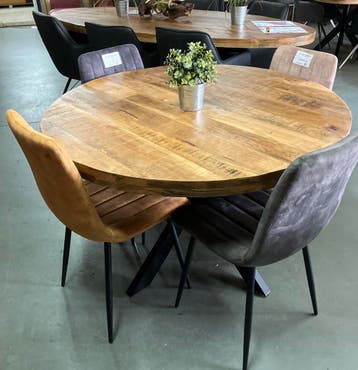 EETTAFEL ROND- OVALE- RECHTE  tafels goedkoopste van NL, Huis en Inrichting, Tafels | Eettafels, Metaal, Rond, Nieuw, Ophalen of Verzenden