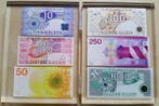 Nederland gulden set in plexiglas 1435 gulden, Ophalen of Verzenden, 1000 gulden, Setje