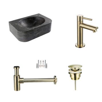 Sani Royal Fonteinset Hardstenen Flow met Kraan,, Nieuw