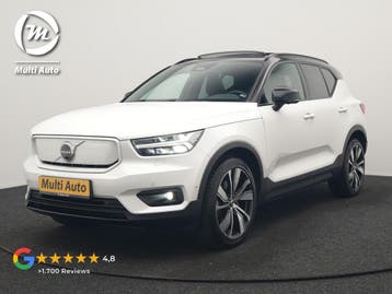 Zakelijke Lease |  Volvo XC40 Pro Recharge Pure Electric 70k, Automaat, Stof, Gebruikt, Zwart
