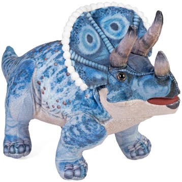 Wild Republic Triceratops knuffel - pluche - 43 cm - blauw, Verzenden, Nieuw