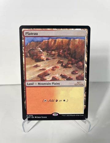 Wizards of the Coast - Plateau Card - Magic: The Gathering, Hobby en Vrije tijd, Verzamelkaartspellen | Magic the Gathering, Nieuw