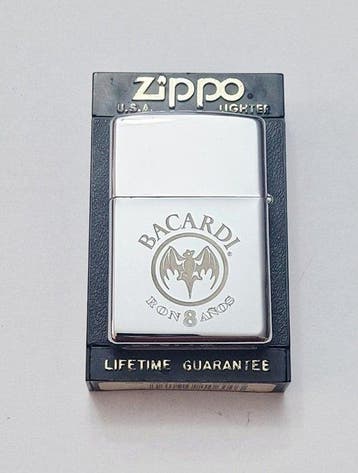 Zippo, Bacardi Ron 8 años Septiembre de 1997 - Aansteker -, Nieuw