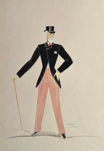 Freddy Wittop (1911-2001) - Dibujo de vestuario Art Déco, Antiek en Kunst, Kunst | Schilderijen | Klassiek