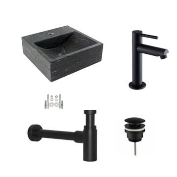 Sani Royal Fonteinset Hardstenen Square met Kraan,, Nieuw
