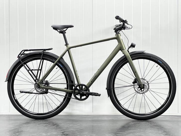 Cube Editor ONE FE reedgreen ‘n’ black H54cm Belt VAN €999, Fietsen en Brommers, Fietsen | Heren | Herenfietsen, Schijfrem, 53 tot 57 cm