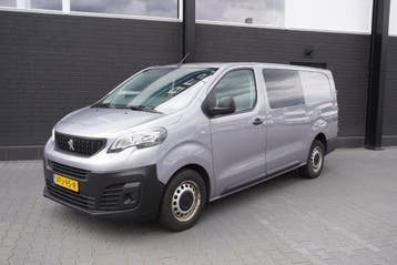 Peugeot Expert 2.0 BlueHDI 145PK L3 Dubbele Cabine Automaat, Stof, Gebruikt, Dealer onderhouden, Zilver of Grijs