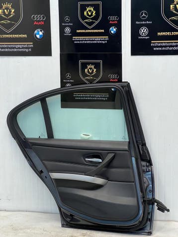 BMW 3-serie bj.2008 portier 4-deurs links achter deur grijs, Gebruikt, Links, BMW, Deur