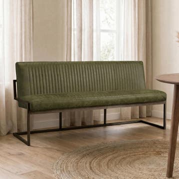 *WOONWINKEL* Tower Living Ferro Groene Eetkamerbank 185 Cm, Verzenden, Nieuw, Stof
