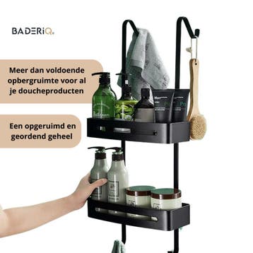 Nieuw Doucherek Doucherekje Zwart - Rvs - New design 2024, Ophalen of Verzenden, Nieuw, Rvs