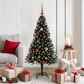 vidaXL Kerstboom Zwart 150 cm PVC, Verzenden, Nieuw