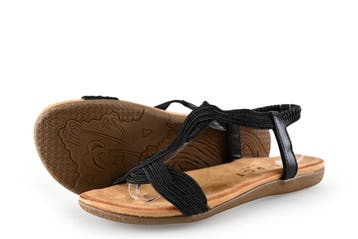 Dolcis Sandalen in maat 38 Zwart, Dolcis, Verzenden, Zwart, Sandalen of Muiltjes