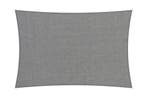 Schaduwdoek 6 x 4m | Rechthoek - Waterdoorlatend | Antraciet, Tuin en Terras, Schaduwdoeken, Ophalen of Verzenden, Nieuw