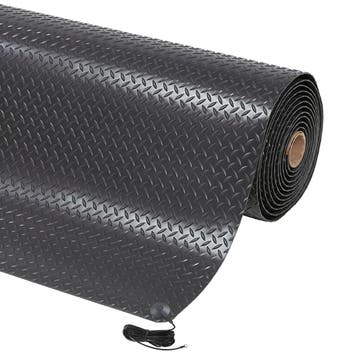 Notrax® Diamond Stat™ werkmat - Zwart - Anti - slip - Binnen, Verzenden