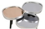 3-delige salontafelset, Kate, Lent, Zilver/Zwart, Nieuw