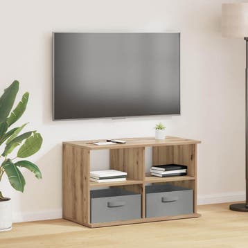 vidaXL TV-standaard 79 x 40 x 48 cm Artisan Eiken, Verzenden, Nieuw, 50 tot 100 cm, Minder dan 100 cm