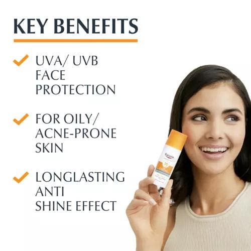 Eucerin Sun Oil Control Gel-crème SPF50+ (Zonnebrand), Sieraden, Tassen en Uiterlijk, Uiterlijk | Lichaamsverzorging, Nieuw, Verzenden