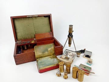 Binocular microscope - 1850-1900 - Frankrijk