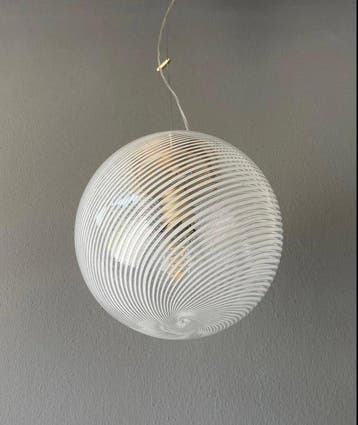 Plafondlamp - filigraan - Muranoglas - Vintage filigraanlamp